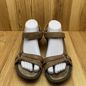 Teva Earthy Tone Sandals Wedge Heel